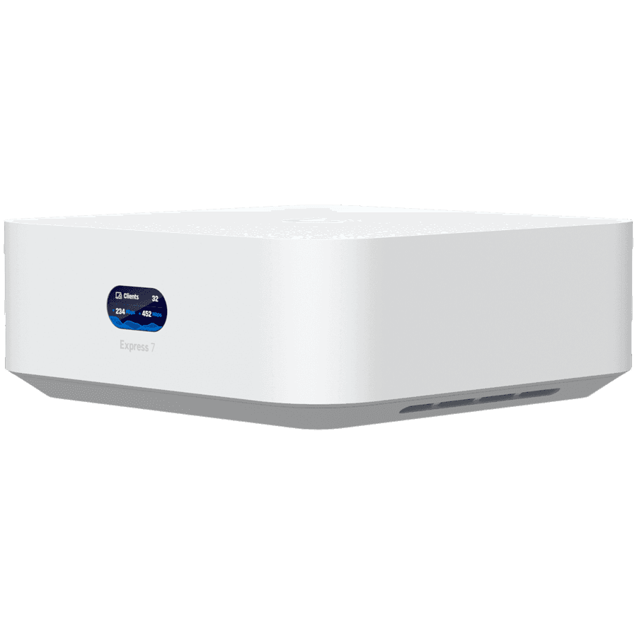 Ubikuiti Netvork Gatevai, UniFi Ekpress 7 UKS7, Vi-Fi 7 10 GbE, bela