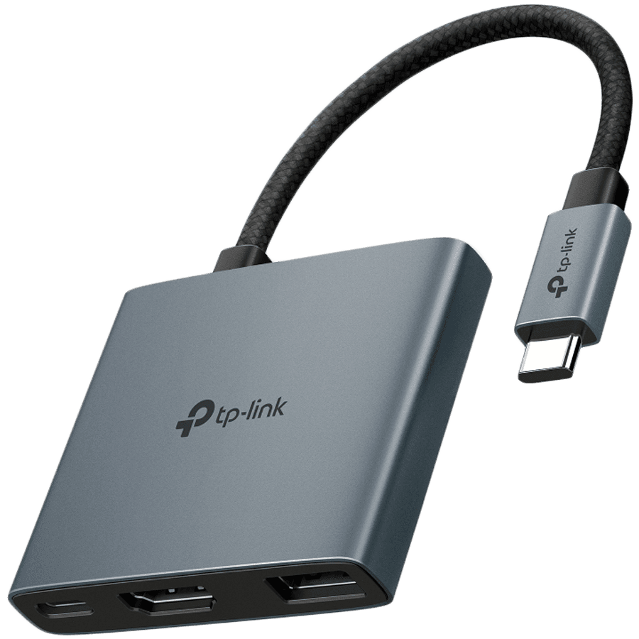TP-Link USB-C spliter UH3020C, 3-portovni 4K 60Hz PD, 100W, sivi