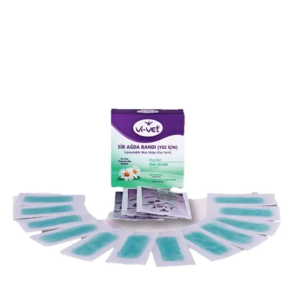 Vi-Vet Trake za depilaciju lica Azulen, 24 komada