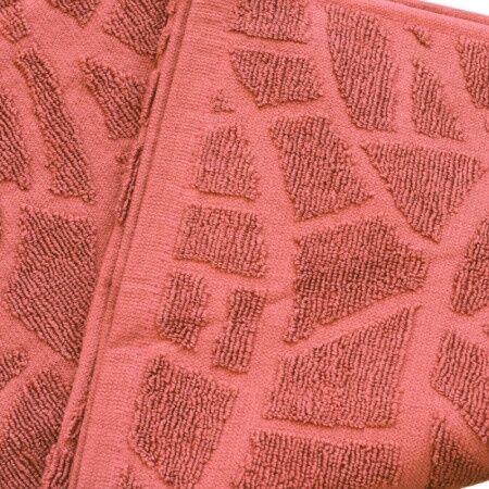 DekorDom Peškir Stone, 70x140cm, Crveni