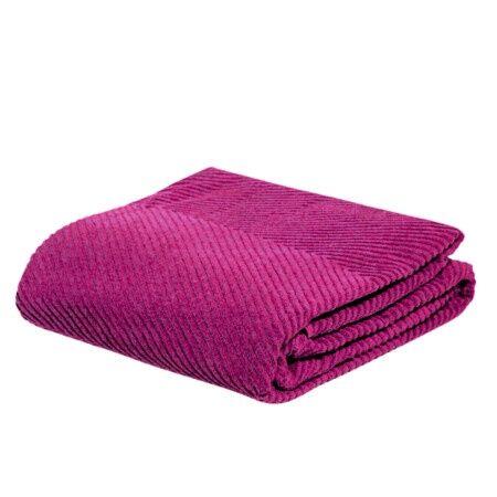 DekorDom Frotirski prekrivač Zig zag Grande, 200x210cm, Bordo