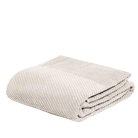 DekorDom Frotirski prekrivač Zig zag Grande, 145x200cm, Bež