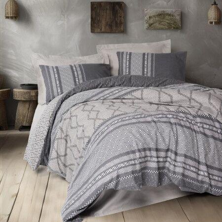 DekorDom Set posteljine Double CB Tonnia, Sivi