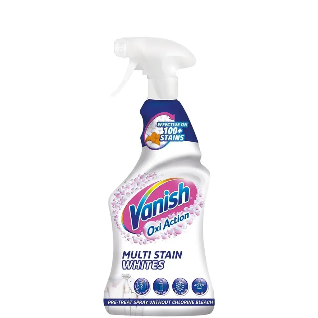 Vanish Sprej za tretiranje fleka pre pranja za beli veš, Oxi Action Whites, 500 ml