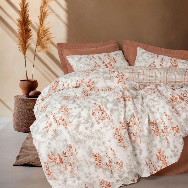 DekorDom Set posteljine Double CB Lamina, Sivi