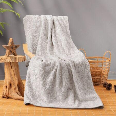 DekorDom Ćebe CB Emboss, 220x240, Bela