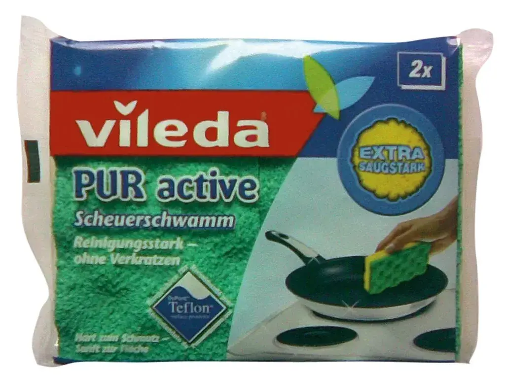 Vileda Sunđeri Pureactive, 2 komada, Žuti