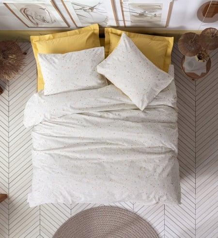 DekorDom Set posteljine Double CB simple Tiny, Beli