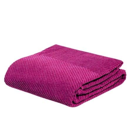 DekorDom Frotirski prekrivač Zig zag Grande, 145x200cm, Bordo