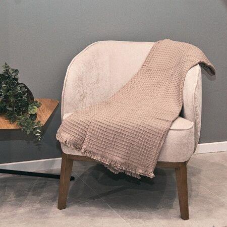 DekorDom Prekrivač Soft vafel, Smeđi