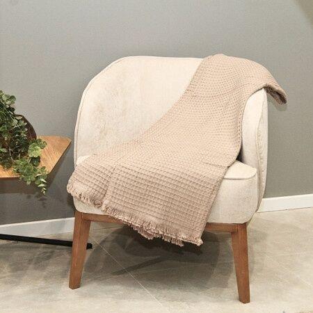 DekorDom Prekrivač Soft vafel, Bež