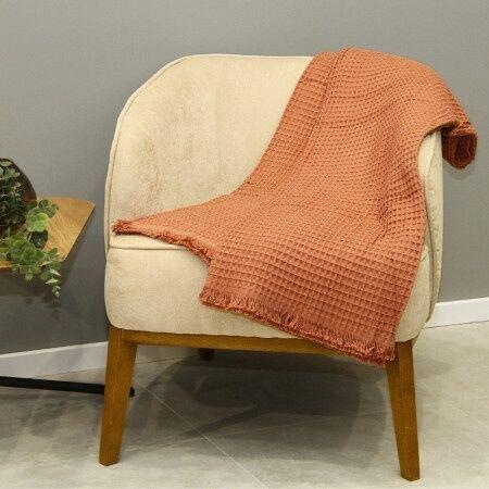 DekorDom Prekrivač Soft vafel, Braon