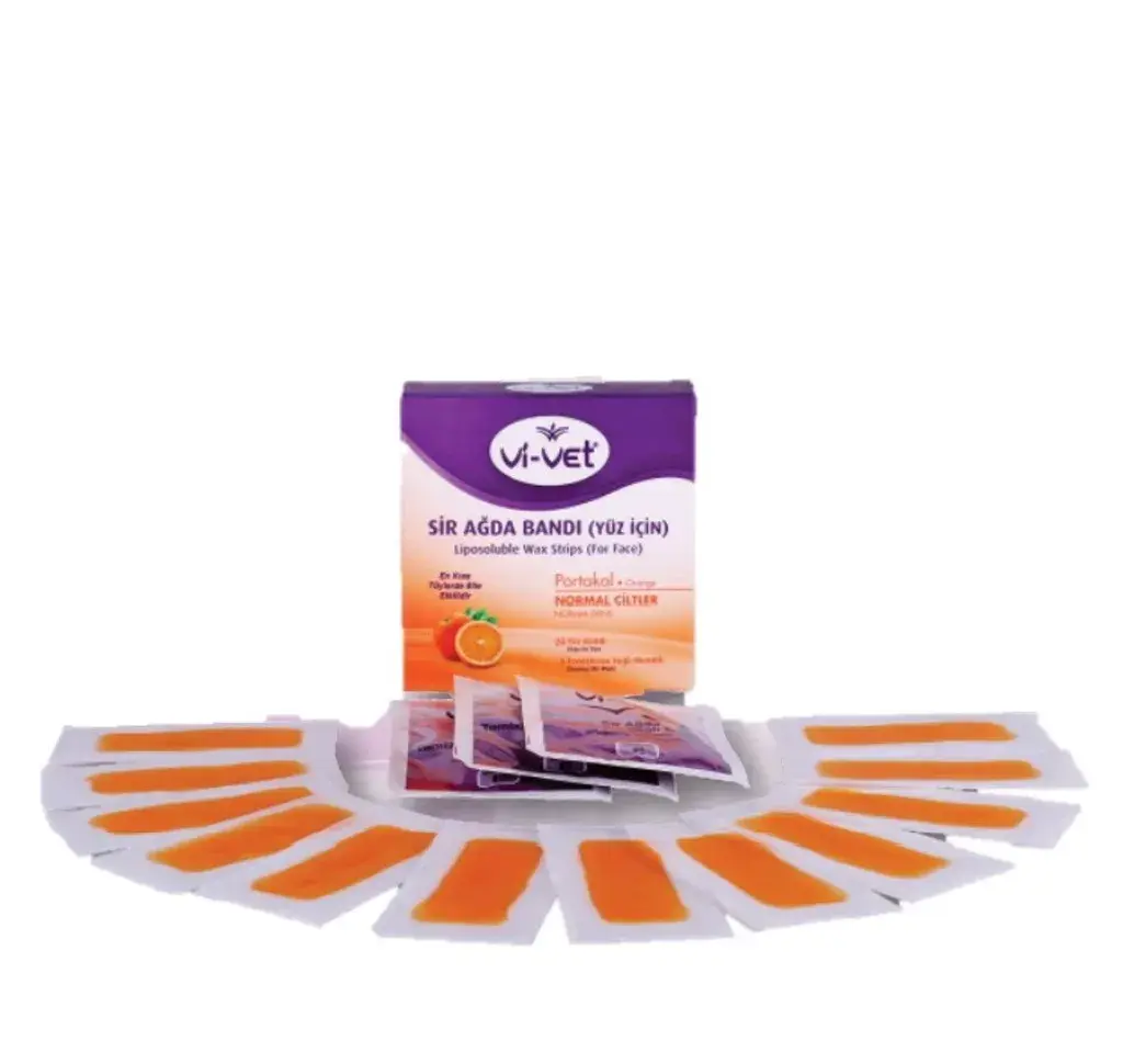 Vi-Vet Trake za depilaciju lica Orange, 24 komada