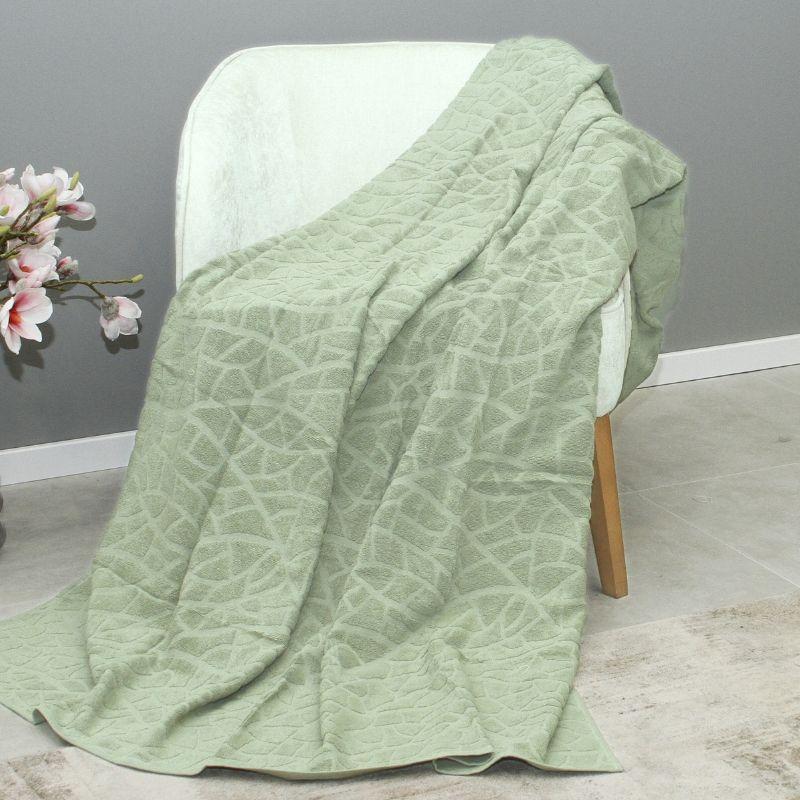 DekorDom Frotirski prekrivač Stone, 200x210cm, Zeleni