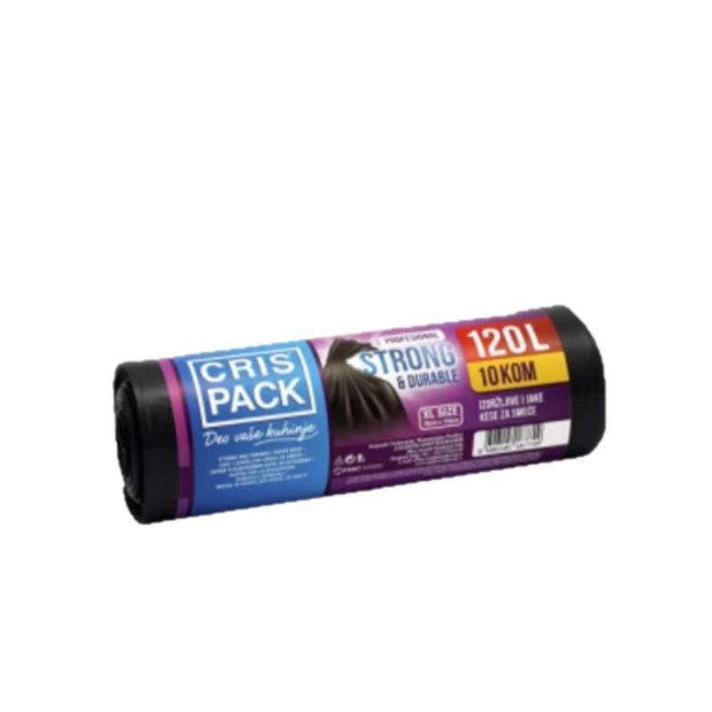 Cris Pack Kese za smeće, Bez trake, 120l, 10 komada