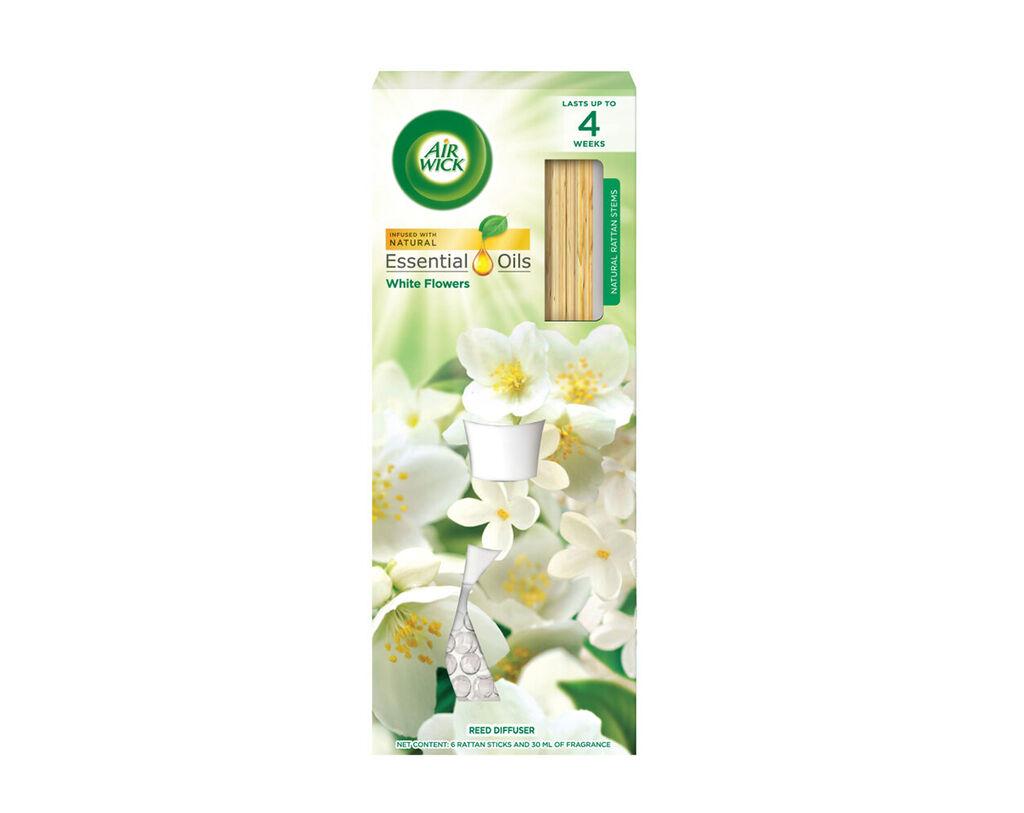 Air Wick Osveživač vazduha sa mirisnim štapićima, Belo cveće, 30 ml, 4 komada