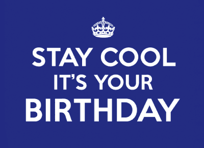 Aca Top Cat Čestitka Stay Cool, Plava