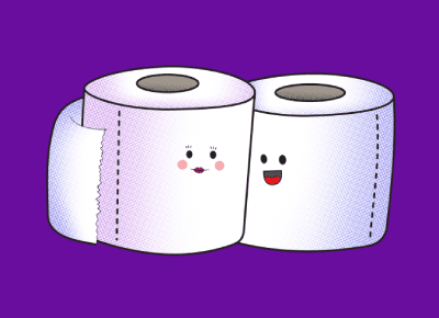 Aca Top Cat Čestitka sa kovertom Toalet papir