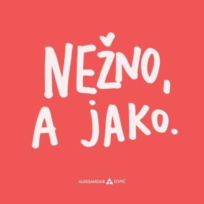 Aca Top Cat Nalepnica Nežno, 7.5x5.5cm, Kajsija