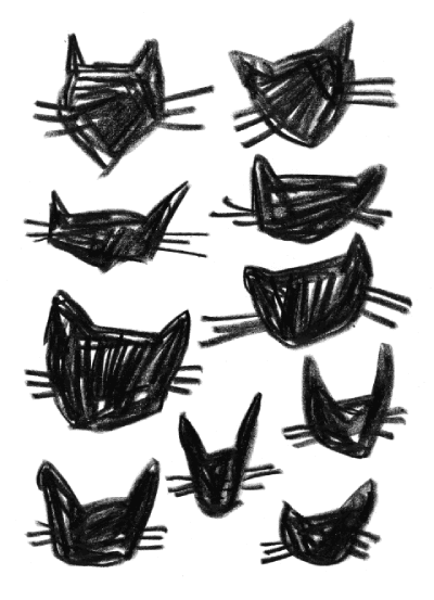 Aca Top Cat Čestitka Mace u crtežu, Bela