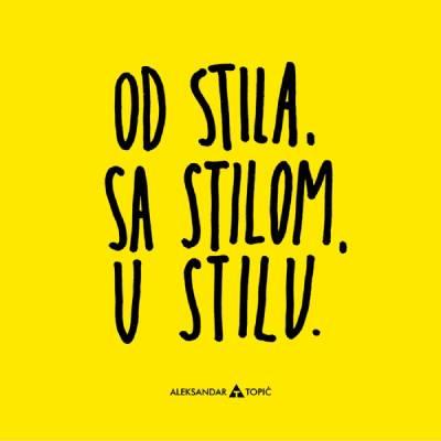 Aca Top Cat Nalepnica Samo stil, 7.5x5.5cm, Žuta