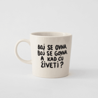 Aca Top Cat Šolja Boj se ovna, 275ml, Bela