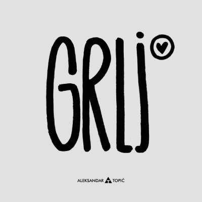 Aca Top Cat Nalepnica Grlj, 7.5x5.5cm, latinica, 7.5x5.5cm, Siva