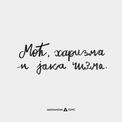 Aca Top Cat Nalepnica Moć, 7.5x5.5cm, Siva