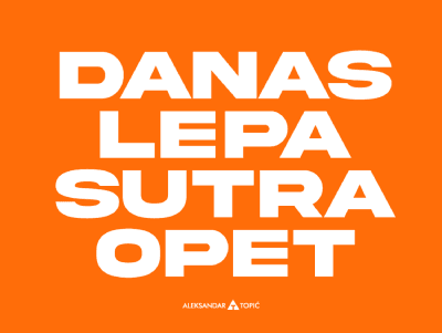 Aca Top Cat Magnet Danas lepa, 7.5x5.5cm, Narandžasti