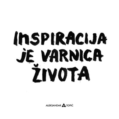 Aca Top Cat Nalepnica Inspiracija, 7.5x5.5cm, Bela