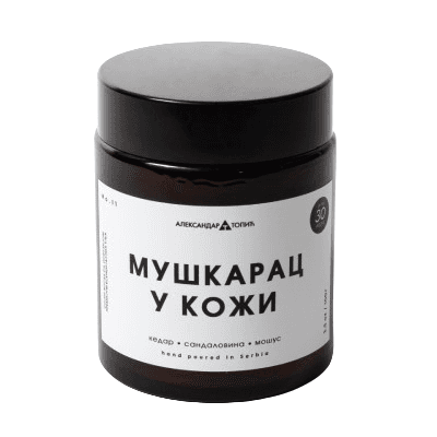 Aca Top Cat Mirisna sveća Muškarac u koži