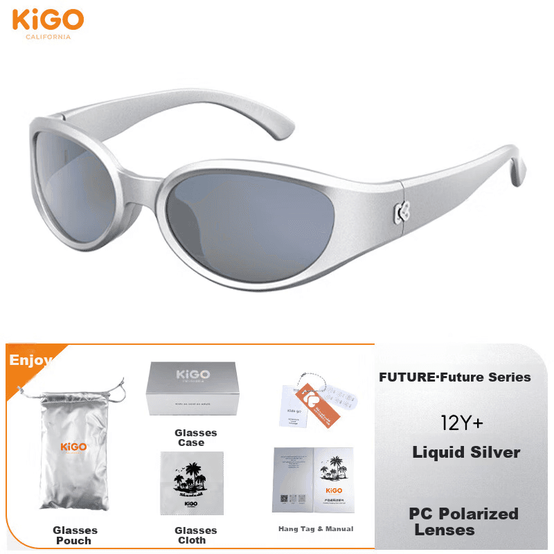Kigo Unisex naočare za sunce, Srebrne