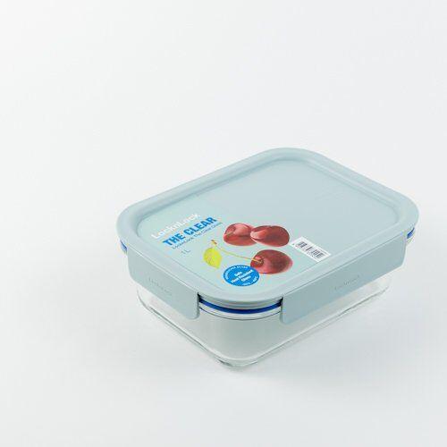 LocknLock Staklena posuda za hranu The Clear 1l, Svetloplava