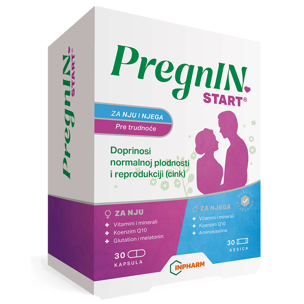 Inpharm PregnIN, Start pre trudnoće, 30 kapsula + 30 kesica