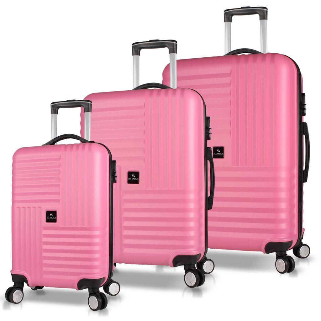 MyValice Set kofera 8142, 3 dela, Roze