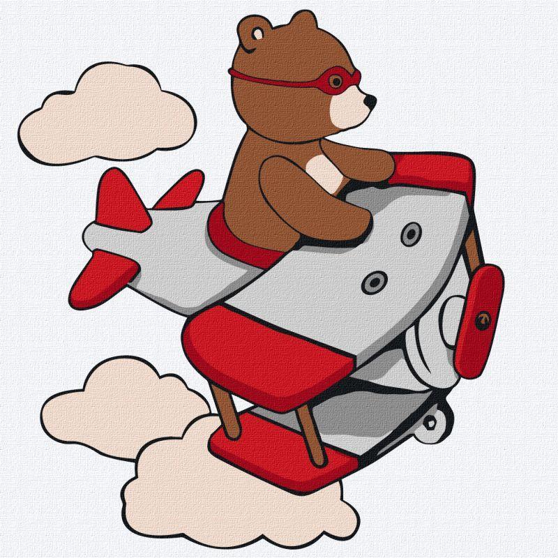 Ideyka Slika po brojevima Meda pilot, 25x25cm