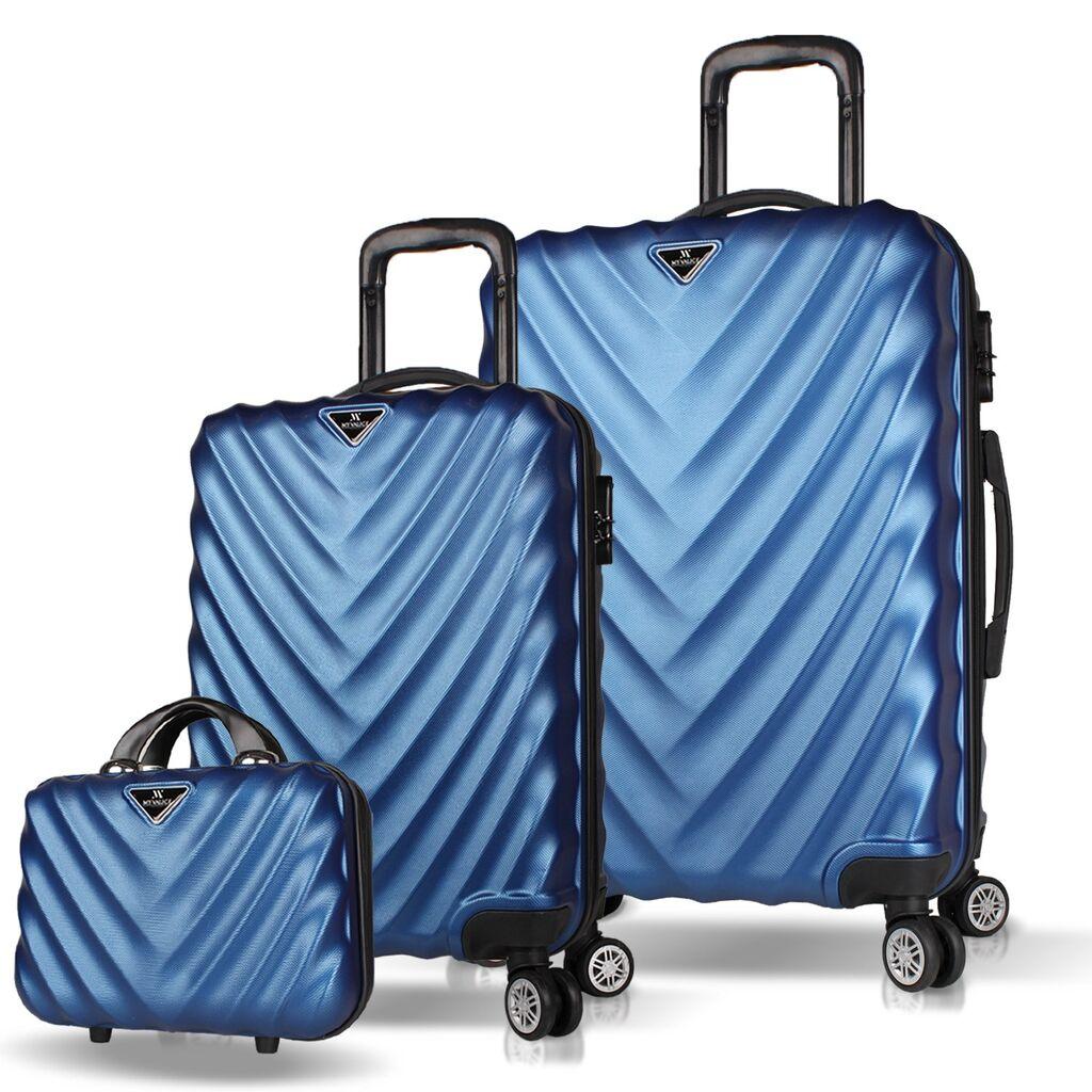 MyValice Set kofera 7538, 3 dela, Plavi