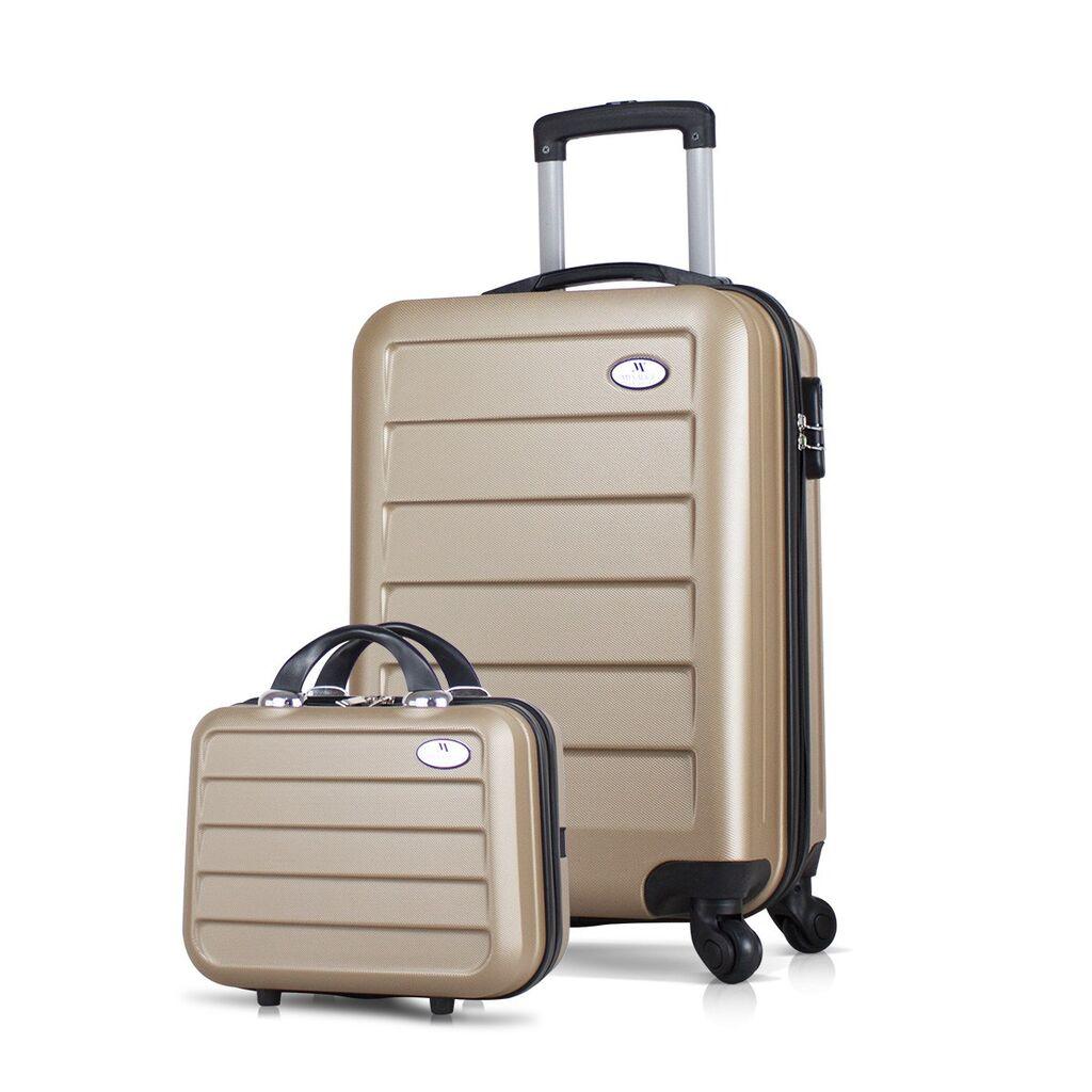 MyValice Set kofera 8473, 2 dela, Zlatne boje