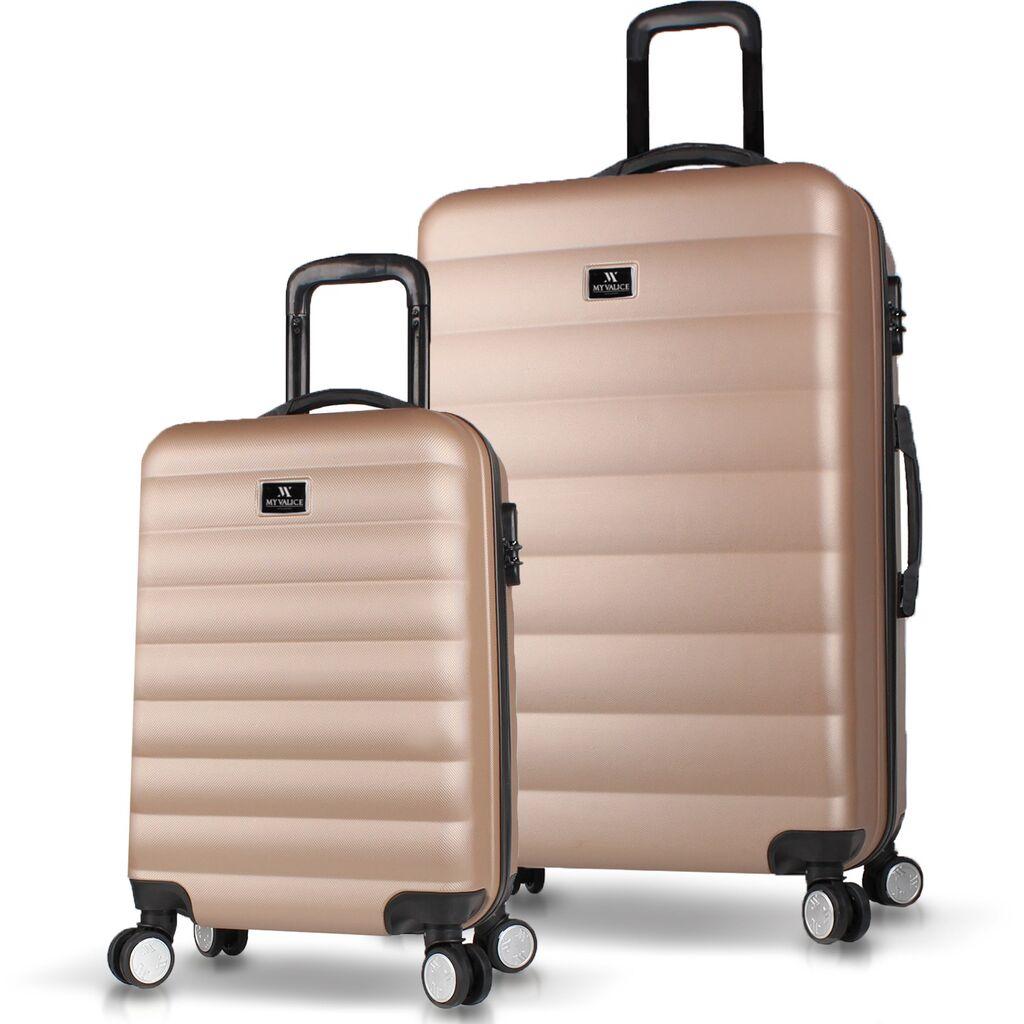 MyValice Set kofera 6551, 2 dela, Zlatne boje