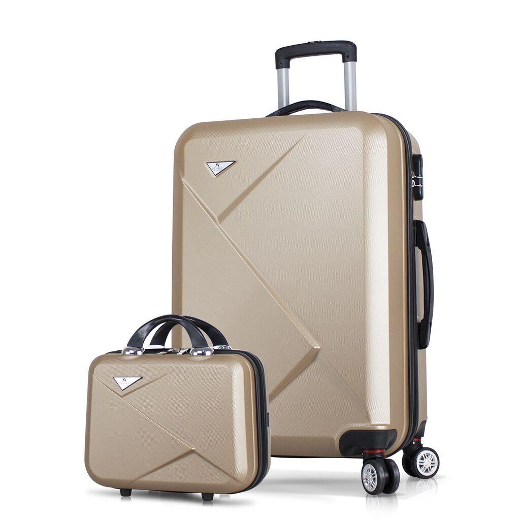 MyValice Set kofera 8312, 2 dela, Zlatne boje