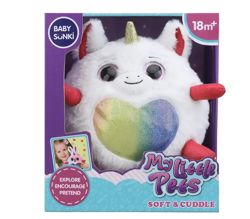 BABY SUNKI Muzička igračka za bebe Jednorog Star Pet, Bela