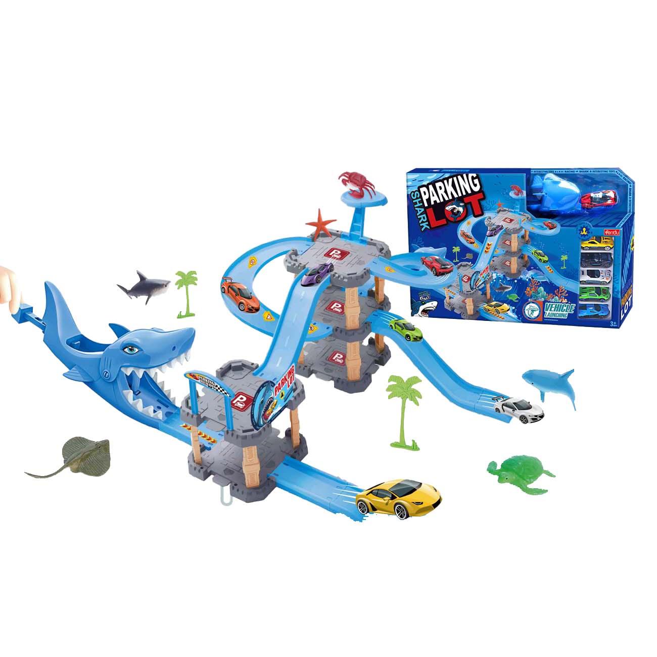 DENIS Set za trke sa zamkom sa garažama, Pazi morski pas