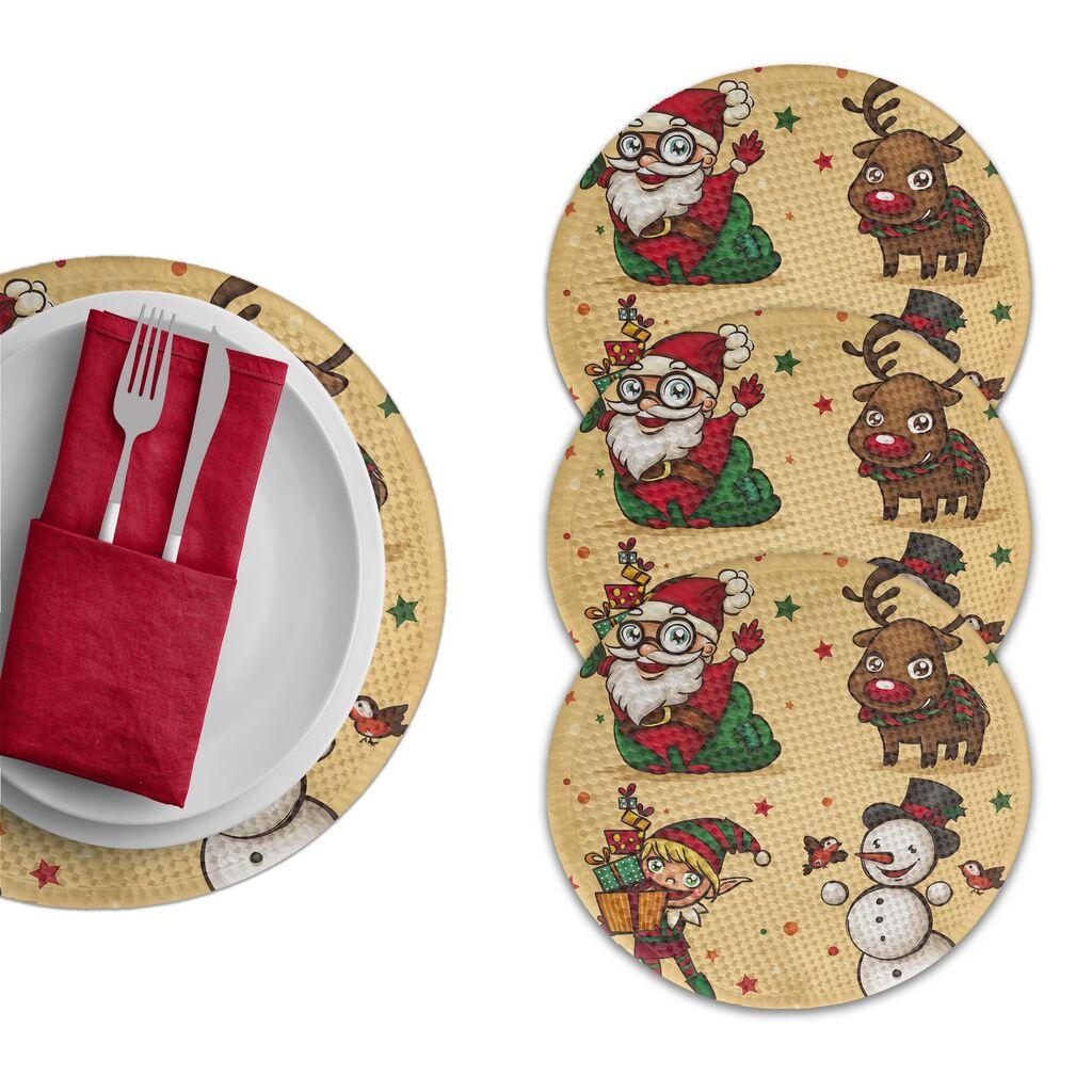 Hermia Podmetač za sto 2979Supla, 4 komada, Šareni