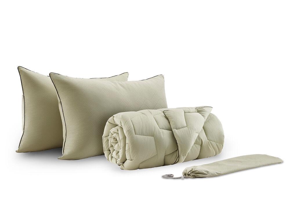 Dormeo Set jastuka i jorgana Adaptivego Lux, 200x200cm, Zelena