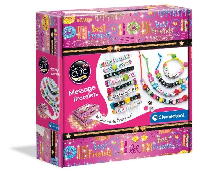 Clementoni Set za devojčice Crazy chic MESSAGE BRACELETS