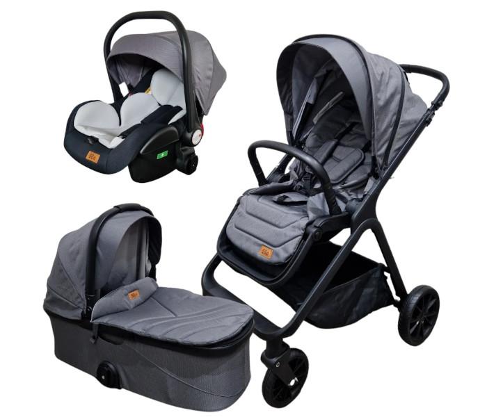 BBO A5 Mamamia Kolica za bebe 3u1, Do 22kg, Siva