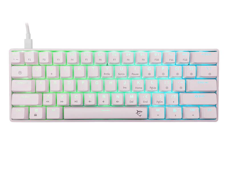 White Shark Tastatura Shinobi 2 TKL, Mehanička, 60% Black