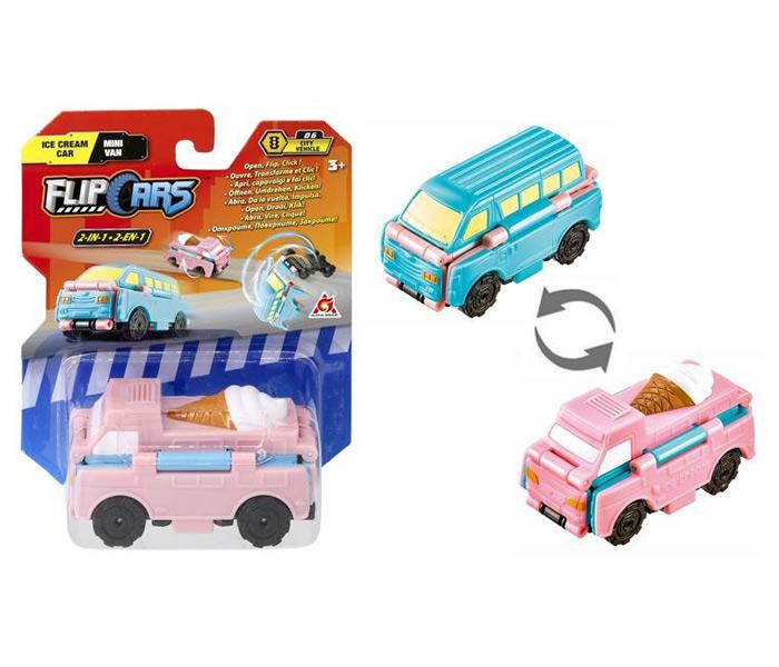 FLIP CARS Kamiončić 2u1 Ice Cream & Mini Van