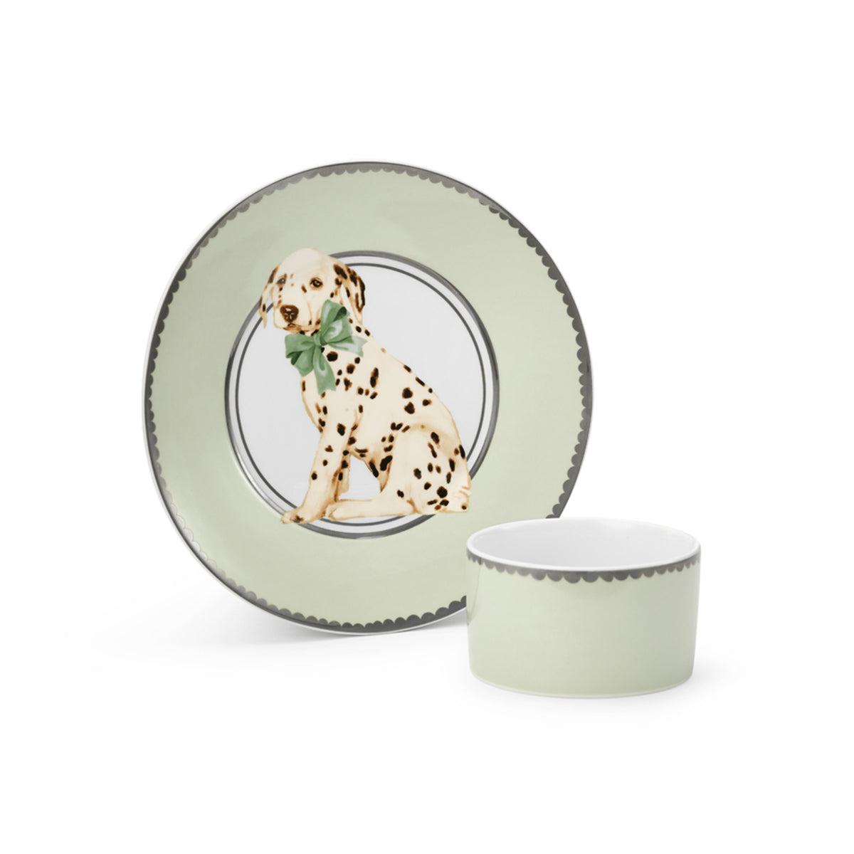 ELODIE DETAILS Porcelanski set za jelo Darling Dalmatians, Mint