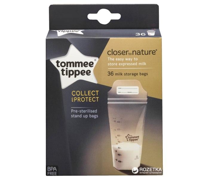 TOMMEE TIPPEE Sterilne kese za skladištenje mleka, 36 komada